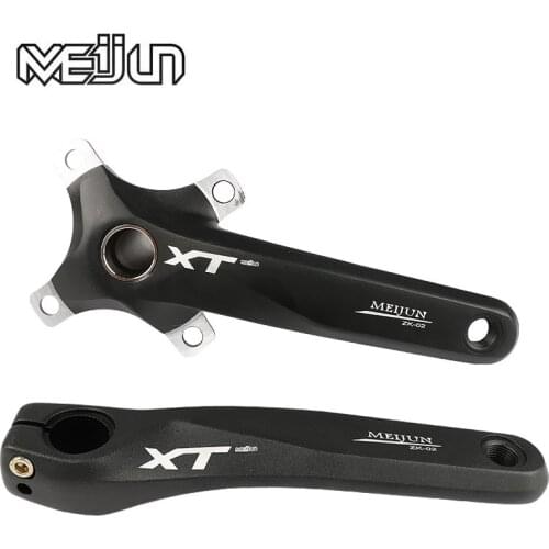 MEIJUN Mountain Bike Crankset Aluminum Alloy Hollow Tooth Plate Crank Arm Sprocket 170mm BCD 104mm Cycling Bike Part Accessories
