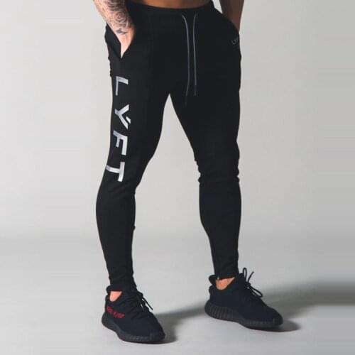 2020 Mens Sweatpants Man Gym Sport Running Fitness Joggers Workout Trousers Male Training Exercise Cotton Side Zipper Pants