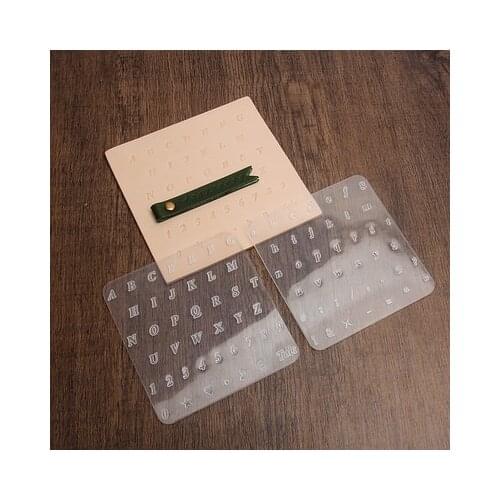 Handmade leather DIY leather letter printing digital printing art leather carving tool set combination