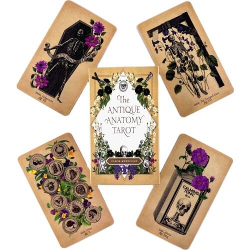 The Antique Anatomy Tarot Deck Leisure Party Table Game High Quality Fortune-telling Prophecy Oracle Cards With Guide Book