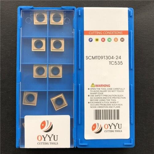 OYYU SCMT09T304-24 TC535 SCMT 09T304 Lathe Tools CNC Cutter Carbide Inserts Turning Tool utensili tornio