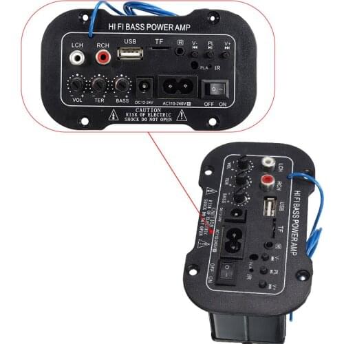 30W Amplifier Board Audio Bluetooth-compatible Amplificador USB Dac FM Radio TF Player Subwoofer DIY Amplifiers For Car Home