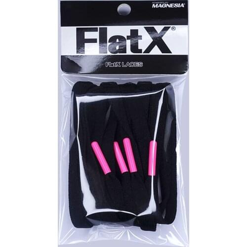 FlatX 8mm Black/Hot Pink Color Metal Tips Shoelaces High Quality Professional Sneaker Laces Shoelace Lacet