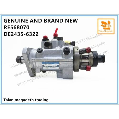 GENUINE AND BRAND NEW FUEL INJECTION PUMP RE568070, DE2435-6322 FOR JOHN DEERE 4045T, 4045D ENGINE