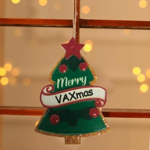 Christmas Pendant DIY Eye-Catching Fine Workmanship Mini Creative Wreath Santa Claus Card Decoration Supplies New Year 2020