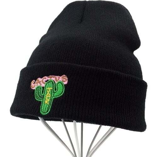 Jack cactus Beanie Travis Scott cactus Embroidery Winter Hat Knitted Hat Skullies Beanies Hat Hip Hop Knit Caps