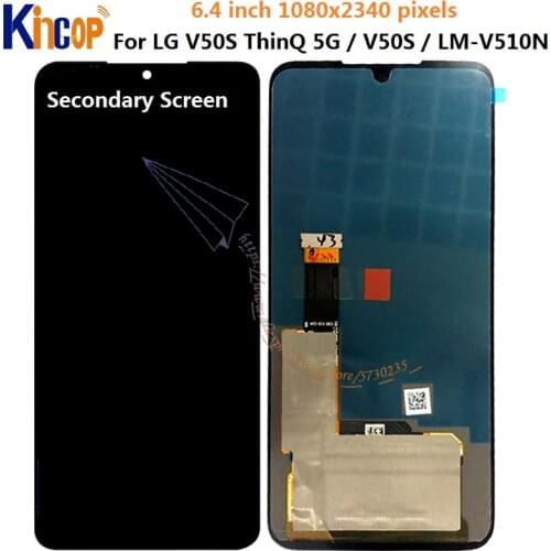 For LG V50S ThinQ 5G LCD Display Touch Screen Digitizer Assembly Secondary Screen For LG V50S LM-V510N lcd Replacement Accessory