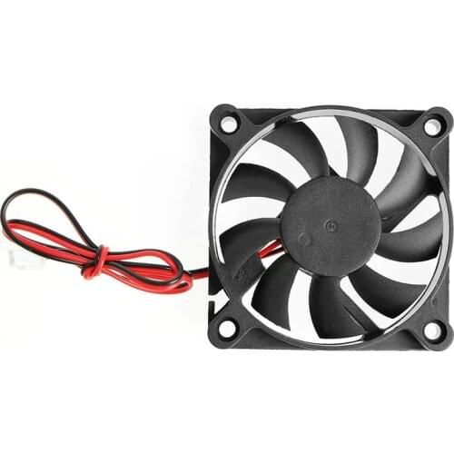 DC 12V 2-Pin 60x60x10mm PC Computer CPU System Sleeve-Bearing Cooling Fan 6010