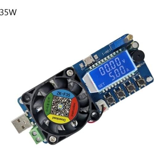 2021 New Electronic Load USB Load Tester 35W Constant Current Battery Capacity Tester