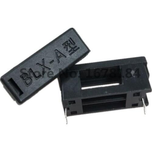 50pcs BLX-A 5 * 20MM With Lid Fuse Holder 5X20 Fuse Bracket Black Pitch about 23MM