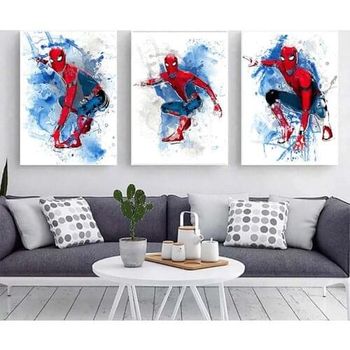 DIY 5D Diamond Painting Marvel Superhero Anime Character Cross Stitch Kit Embroidery Mosaic Picture of Rhinestones Wall Decor