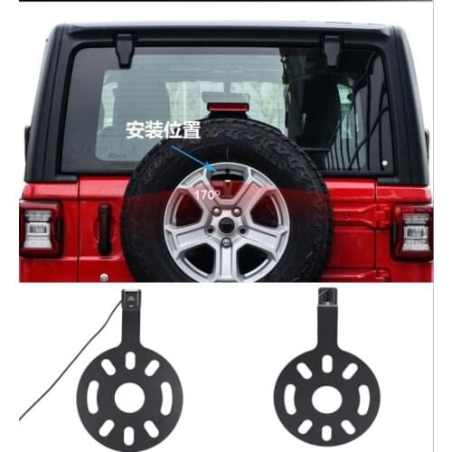 Car Backup Reverse Rear View Camera Waterproof Spare Tire Mount Reversing Parking for Jeep Wrangler 2007-2018