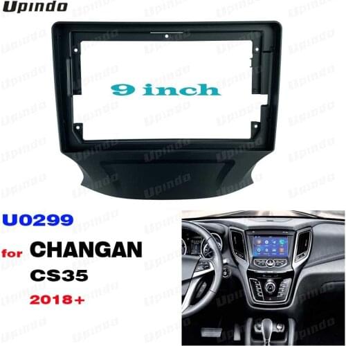 2 Din 9 Inch Car Radio ABS PC Plastic Fascia Plane Frame for CHANGAN CS35 2018+ Dash Kit