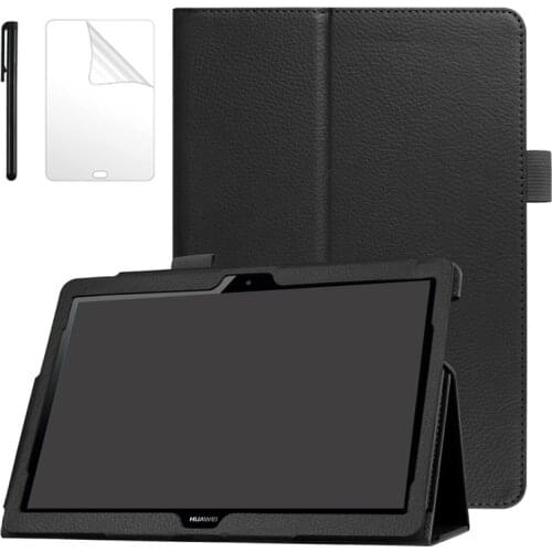 For Huawei MatePad T10S T10 T8 2020 T5 T3 M5 lite 8 10 Case Litch Tablet Cover For Huawei M6 M5 8.4 10.8 inch 2019 Tablet Case