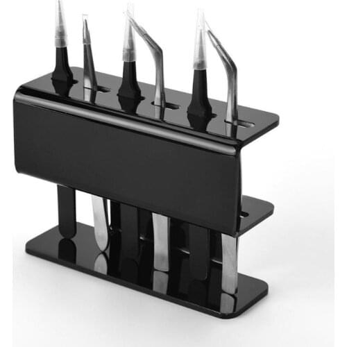 Acrylic Eyelash Tweezer Storage Holder Stand 6 Holes Convenient Tweezers Stand Shelf Holder Eyelashes Extension Makeup Tool
