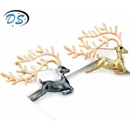 Men Womens Brooch England Deer Badges Brooch Fashion Jewelry Brooches pins broche Christmas Gift