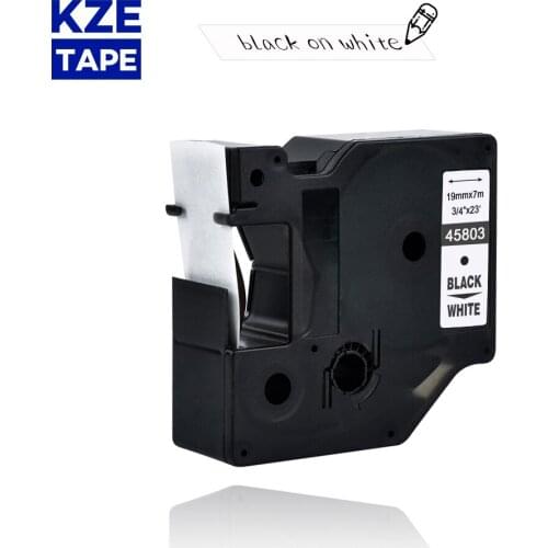 Dymo d1 19mm 45803 black on white label tapes Ribbon compatible Dymo D1 label printer for Dymo Label Printer DYMO LM160 LM280
