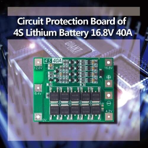 4S 40A 14.8V 16.8V Li-ion Lithium 18650 Battery BMS PCB Balance Board Protection N4K5
