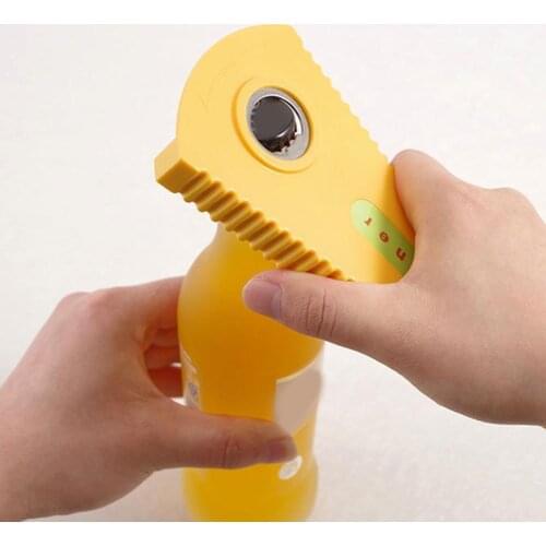 Effortless Multi-function Bottle Opener Jar Opener Bottle Cooking Opening Grip Off Use Lid Tool Opener Everyday Quick Twist O6C6