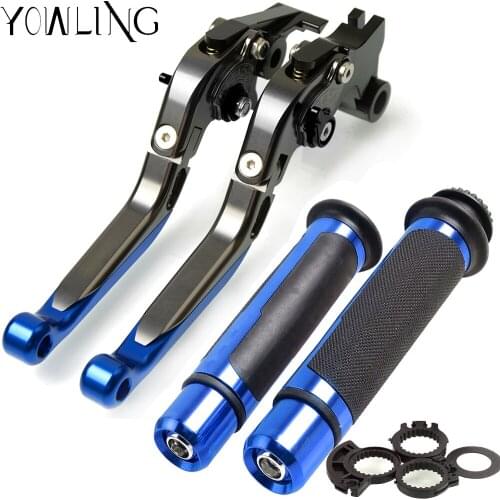 Motorcycle Accessories Folding Extendable Brake Clutch Levers and Handlebar Hand Grips For SUZUKI GSX 250R GSX250R 2016 2017