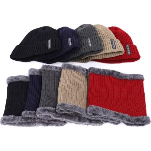 New Winter Hats For Women Warm Wool Beanies Knitted Elastic Caps For Men Fashion Hat Scarf Set Balaclava Mask балаклава 2021