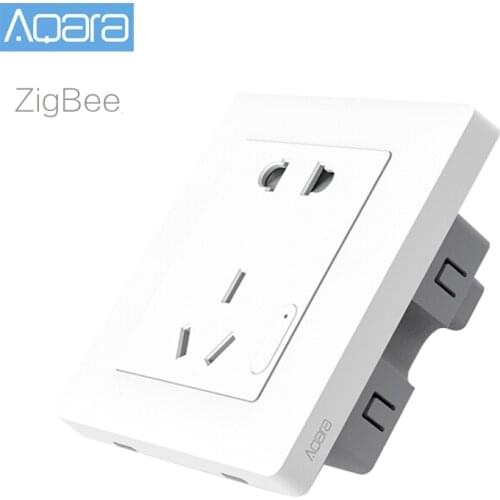 Original Aqara Smart Wall Socket ZigBee Wireless Outlet Switch Linkage with Aqara Wireless Switch Remote by Mi Home Kits APP