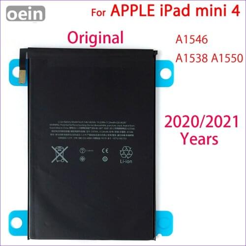 Oein Original A1546 5124mAh Tablet Battery For iPad Mini 4 Mini4 A1538 A1546 A1550 Genuine batteries