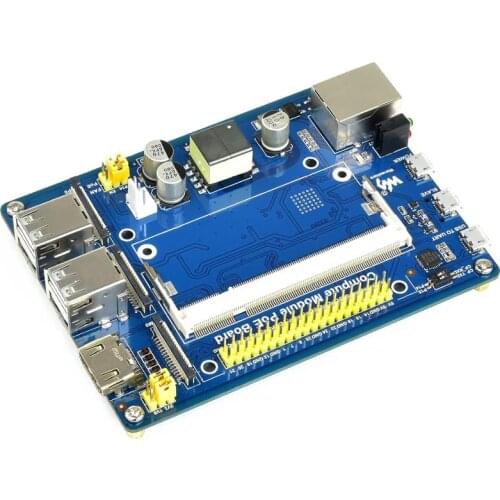 Waveshare Compute Module IO Board with PoE Feature, for Raspberry Pi CM3 / CM3L / CM3+ / CM3+L