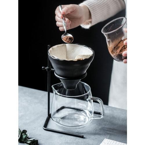 Coffee Hand Washing Frame Drip Type Filter Cup Sharing Pot Household Hand Brewing Coffee Pot Filter Set