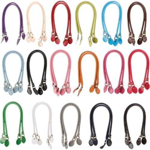 Handle Bag Straps PU Leather 40cm/50cm/60cm Handle Belt Shoulder Bag Handles Replacement for Handbags Strap DIY Accessories