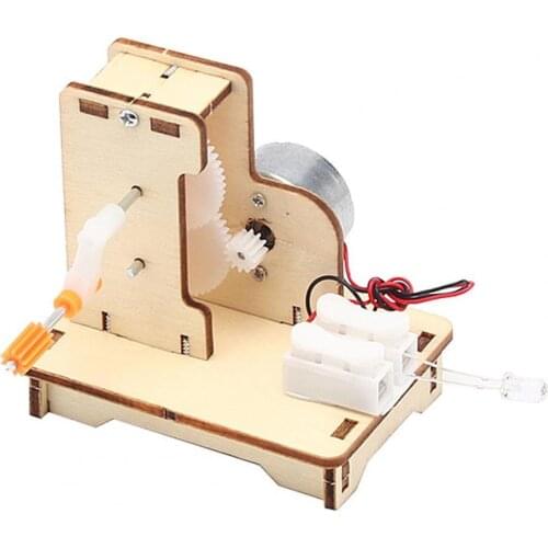 DIY Assembly Generator Educational Toy Collective Intelligence Development Wood Manual Generator Toy Kit for Kid