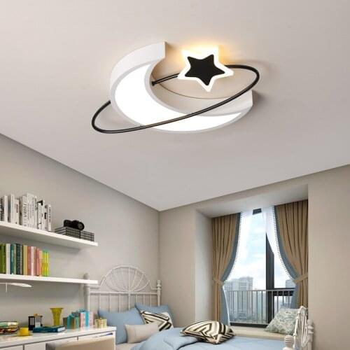 Led Moon Star Roof Light Kids Bedroom Ceiling Light Child Room Ceiling Lamp Baby Room Ceiling Led Light Sleeping Room Light 110V