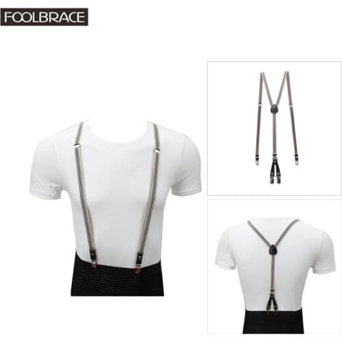 1.5cm Width Slim Skinny Suspenders Adult Men/Women Brace Business Trousers Pants Strap For Wedding Suspenders Braces Belt Strap