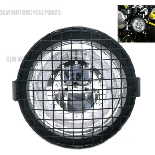 Universal Retro 6.5" Motorcycle Headlight Head Lamp Front Light For Harley Suzuki Yamaha Honda Cafe Racer