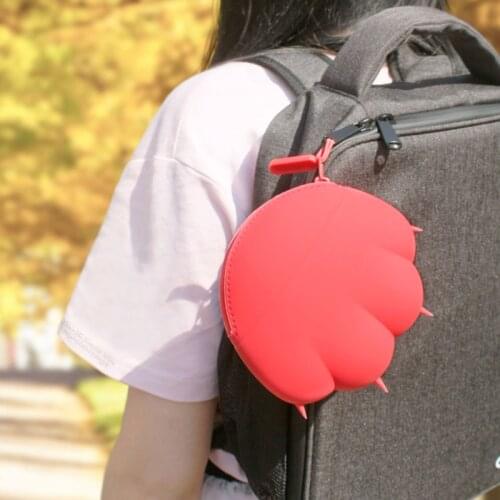 Youpin Qualitell Silicone Portable Coin Purse Waterproof Wallet Cute Storage Bag Cat Claw Design