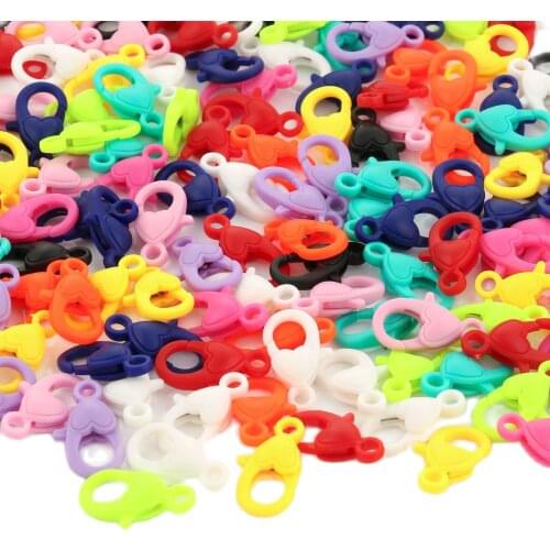 20pc/lot 22x12x7mm Multiple Color Lobster Clasps Hooks Key Chain Rings Connectors for DIY Trinkets Pom Pom Jewelry Findings