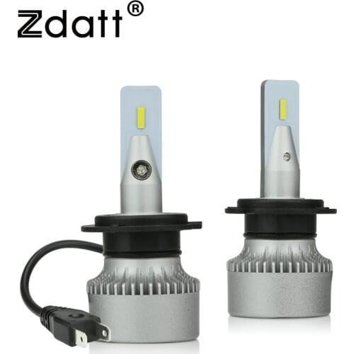 Zdatt H11 LED H7 HB3 HB4 H8 H4 LED Headlight Bulbs 9005 9006 Car Fog Lights 12000LM 100W 6000K 12V for Auto Super LED Lamp