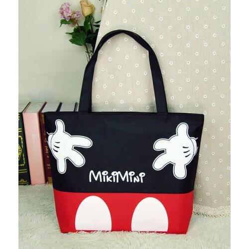 Disney Mickey mouse Cartoon lady Bag Shoulder High capacity Handbag bag Shopping Leisure Tote bag women bag