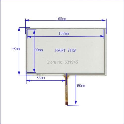 ZhiYuSun 7 inch HST-TPA7.0BW 4 wire TOUCH SCREEN the glass touch for table this is compatible XWT452 on GPS AT070TN92 display