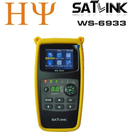 10pcs/lot Original Satlink WS-6933 Satellite Finder DVB-S2 FTA C KU Band Satlink Digital Satellite Meter WS6933 hot sell