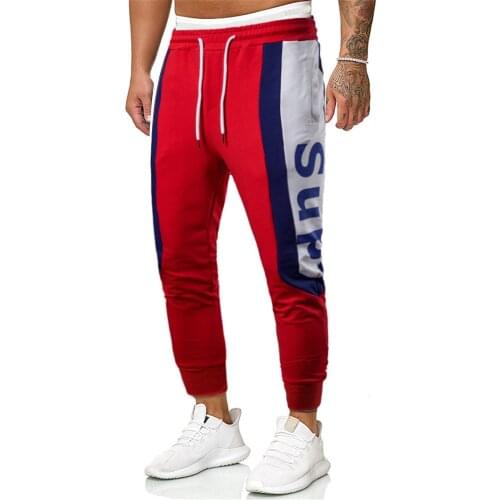 2020 Spring Mens Trousers Casual Pants Handsome Plus Size Mens Fashion Trendy Stretch Sports Men Joggers Running Pantalones