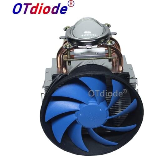 44MM Led Lens + DC12V 50W - 100W Led Heatsink Cooling Fans For High Power Spot Lights Automobile Lights Projector Lamps