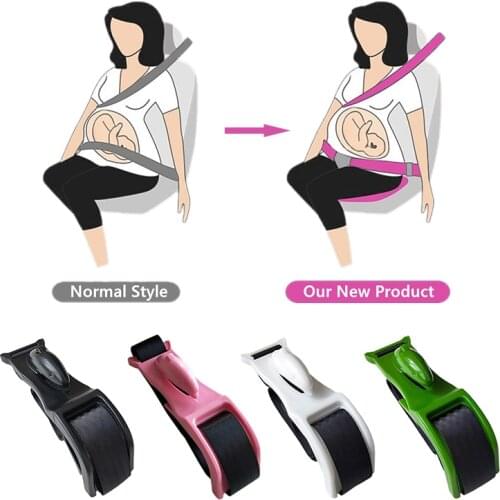Pregnancy Seat Belt Car Seat Belt Adjuster Protect Unborn Baby Comforatble Auto Driving Safe Belt for Women Maternity Moms Belly