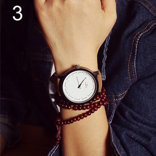 Men Fashion Unisex Dull Polish Faux Leather Band Analog Quartz Clock Sports Wrist Watch Couple Watch reloj mujer