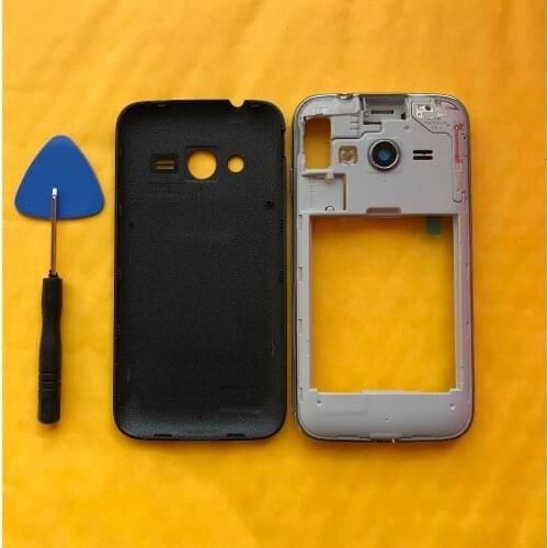 For Samsung Galaxy ACE 4 G313 G313F G313H G313HZ Original Mobile Phone Case Housing Middle Frame Cover With Rear Battery Door