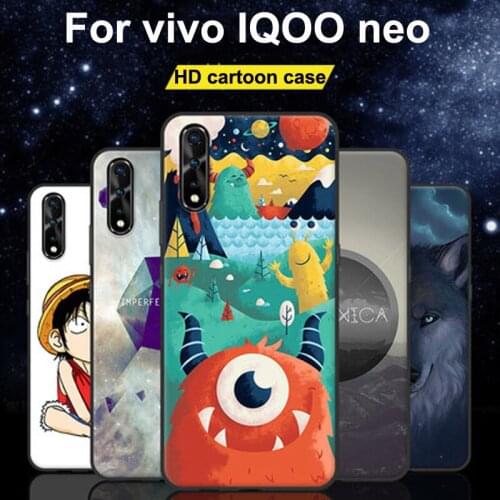 For vivo IQOO neo Case cartoon soft silicone phone Case 6.38" For vivo IQOOneo Cover For vivo IQ OO neo Protective Shell fundas