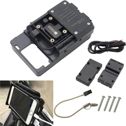 For BMW R1200GS LC Adventure 13-17 Double USB Port Mobile Phone Navigation bracket USB Iphone Charging R1200 GS ADV 2013 - 2017