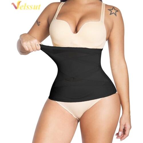 Velssut Corset Waist Trainer for Women Adjustable Exercise Belt Long Torso Waist Trimmer Tummy Control Fajas Slimming Belt