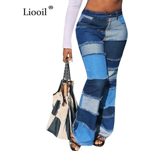 Liooil Womens High Jeans