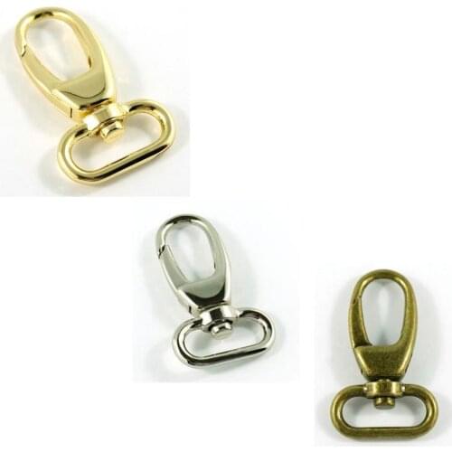 Emmaline Bag Hardware Swivel Snap Hook 1" Gold Finish, Antique Brass or Nickel Finish